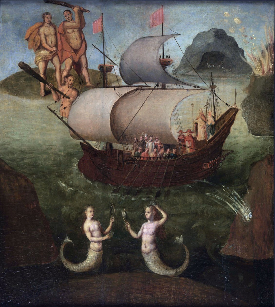Allegorie: het schip van de staat door Frans Francken I