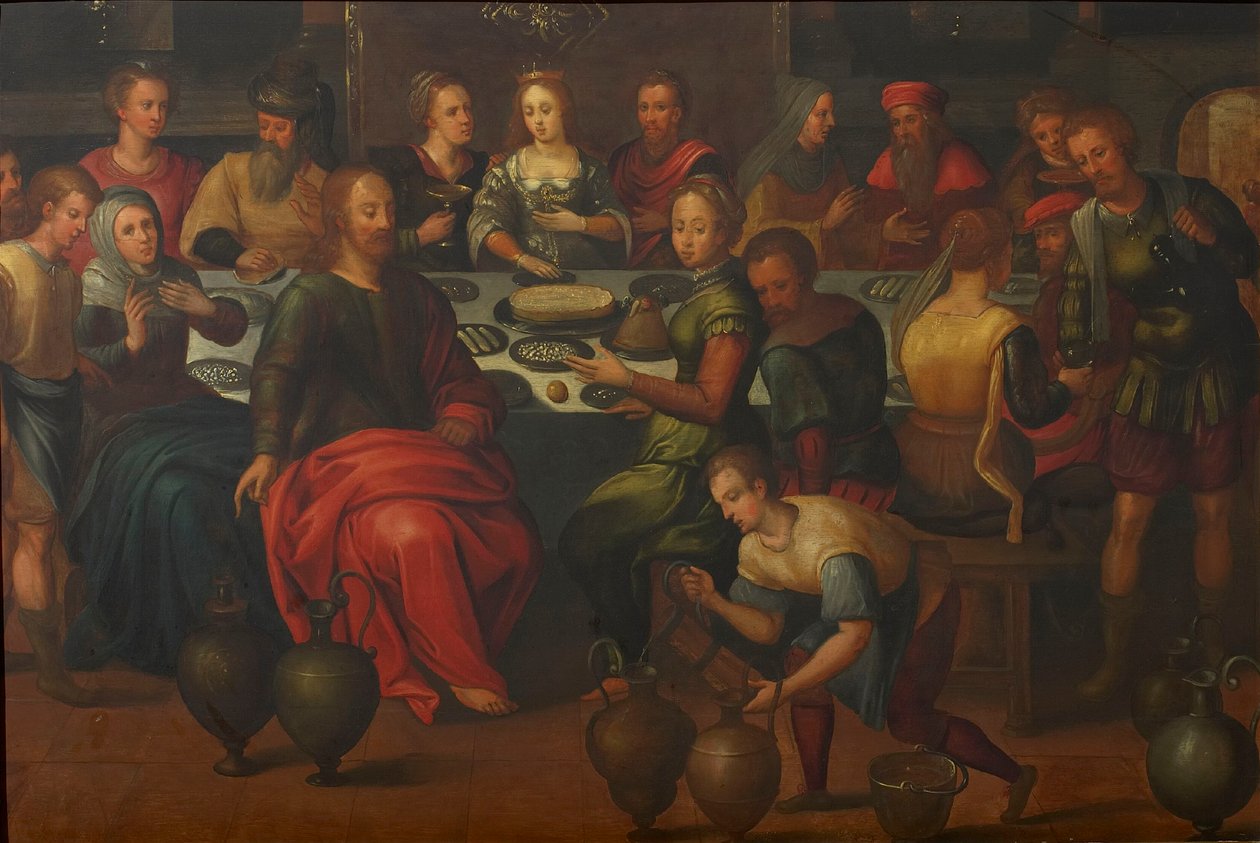 Het bruiloftsfeest in Kana door Frans Francken the Elder