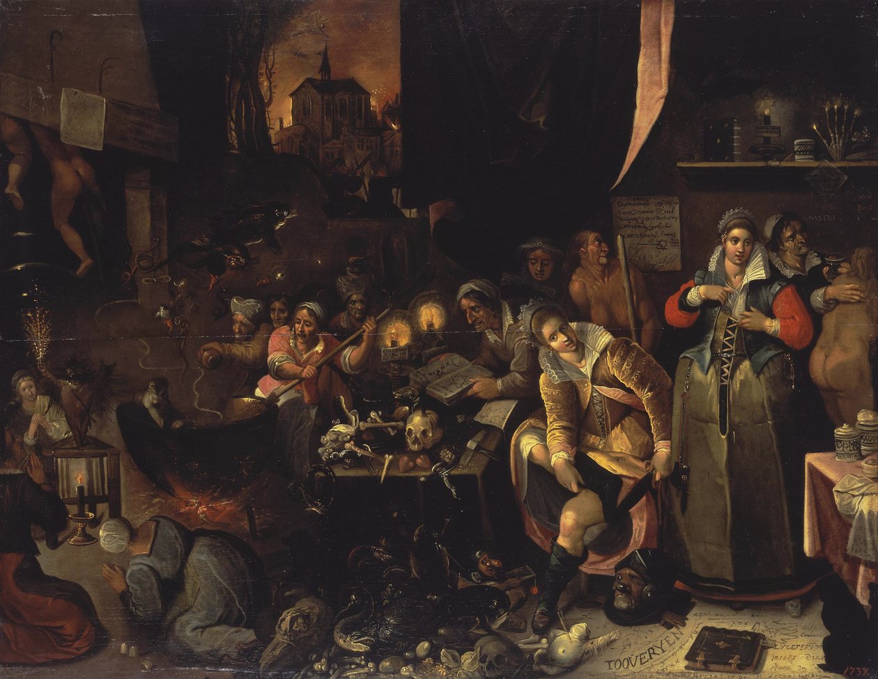 De heksenkeuken, 1606 door Frans Francken the Younger