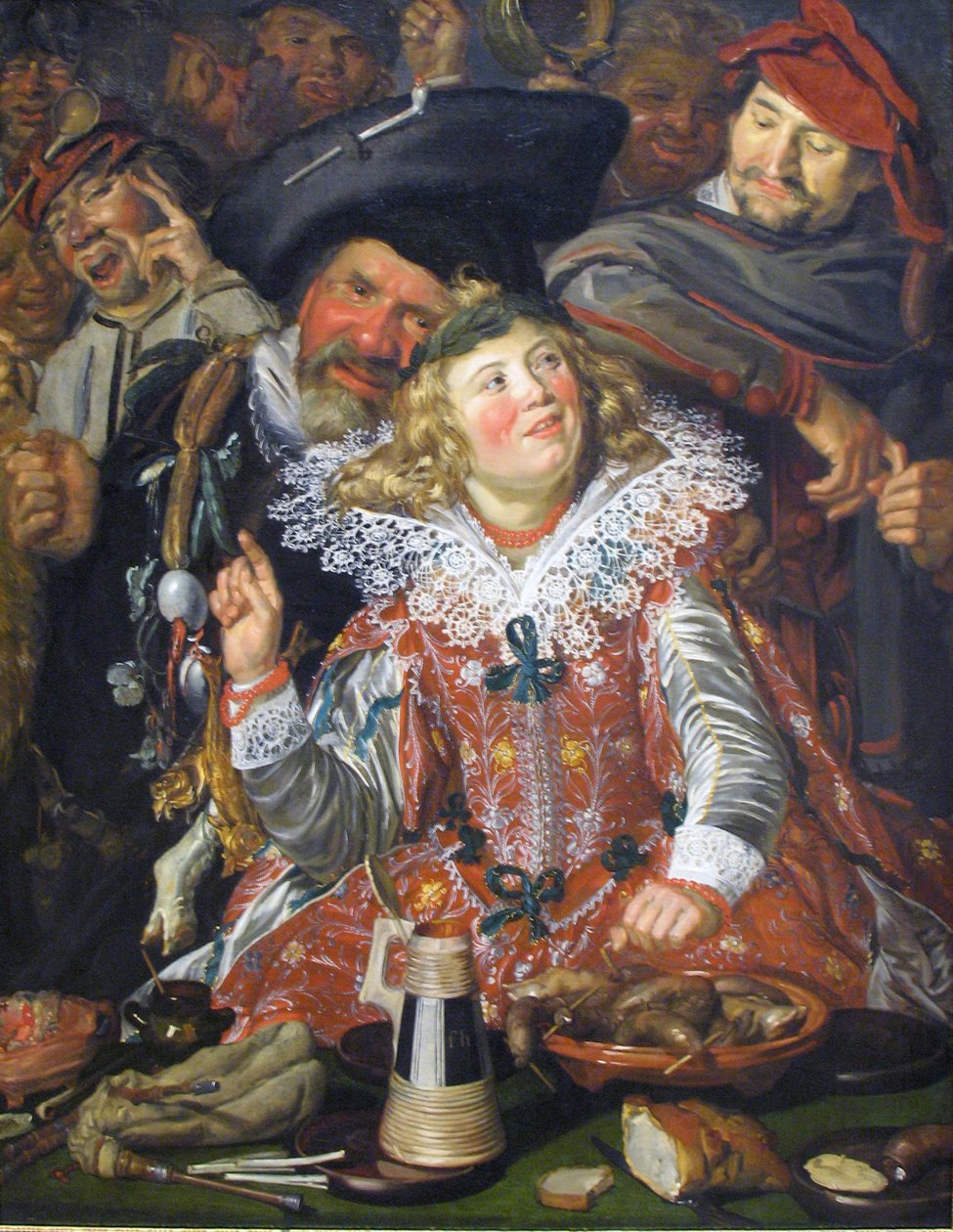 Vrolijke feestvierders door Frans Hals