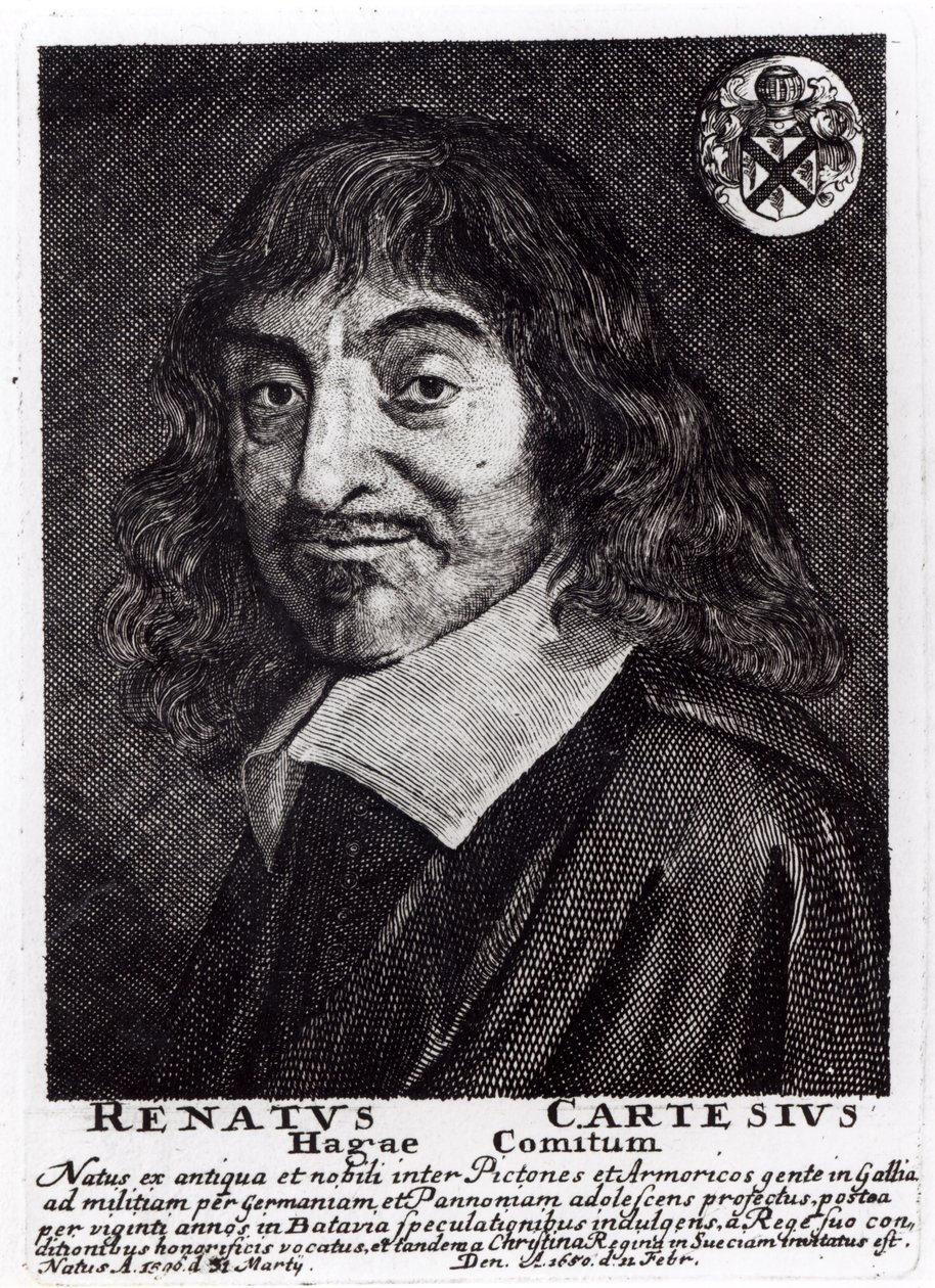Portret van René Descartes (1596-1650) door Frans Hals