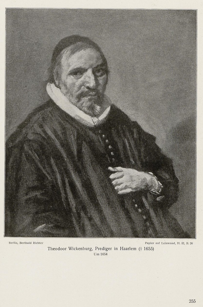 Portrait of Theodorus Wikenburg door Frans Hals