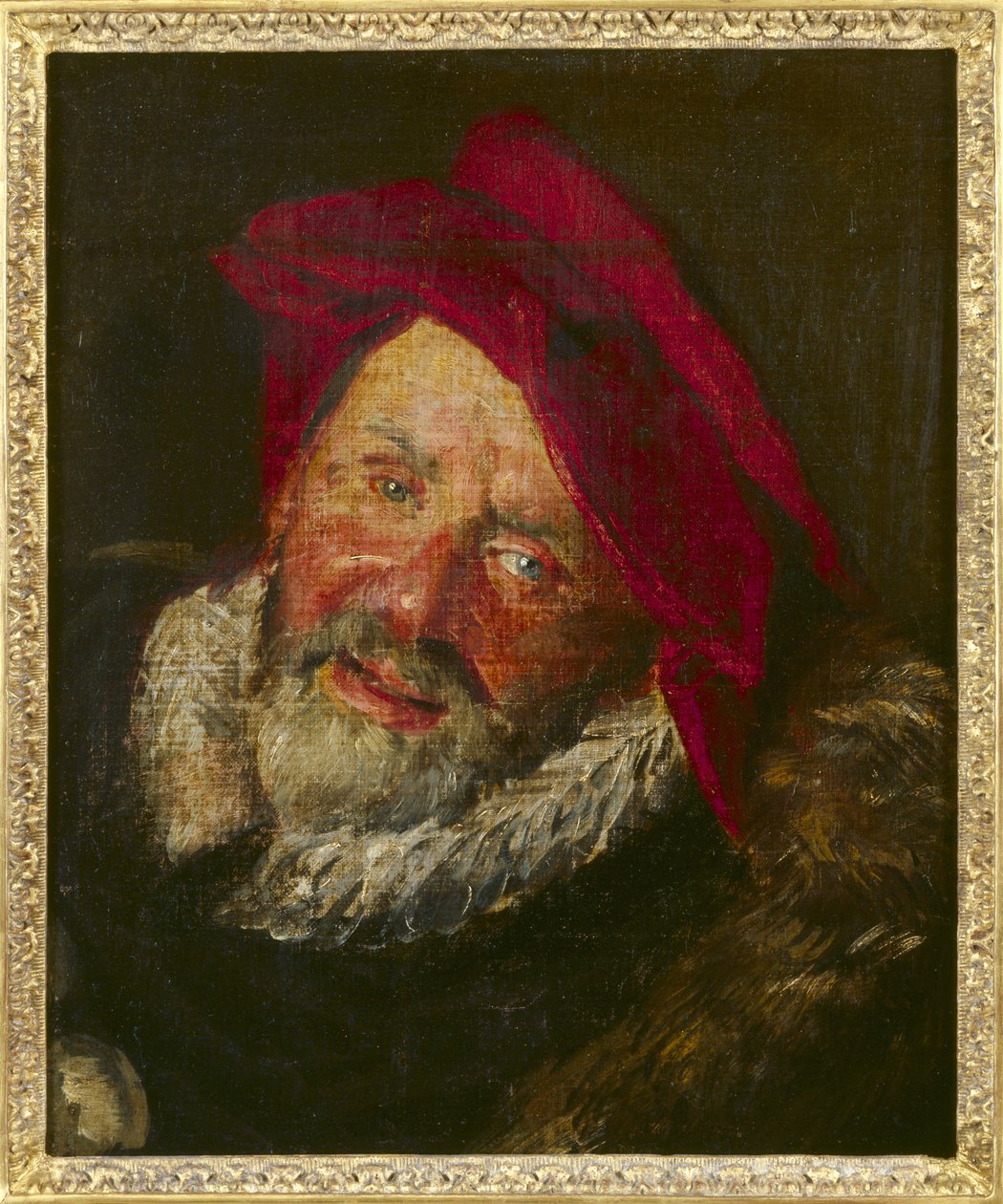 Portret van een Nar door Frans Hals