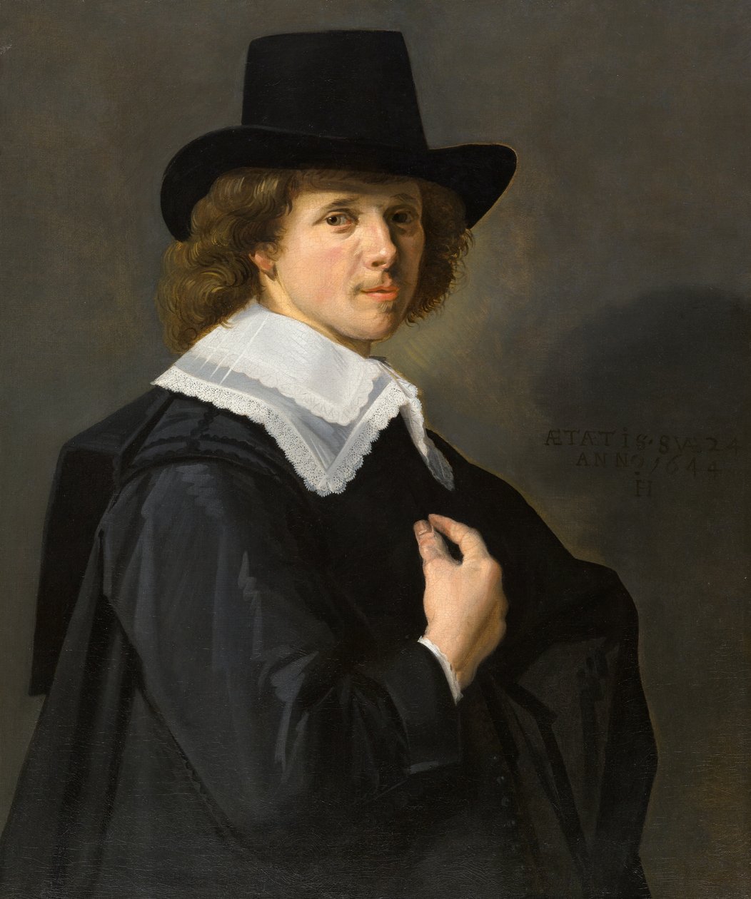 Portret van een heer door Frans Hals