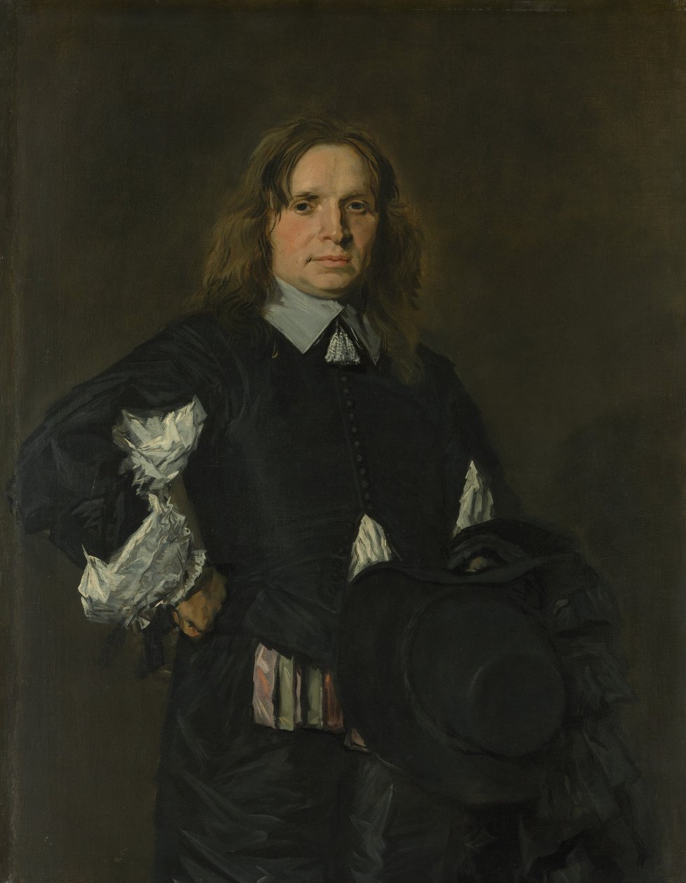Portret van een man, vroege 1650s door Frans Hals