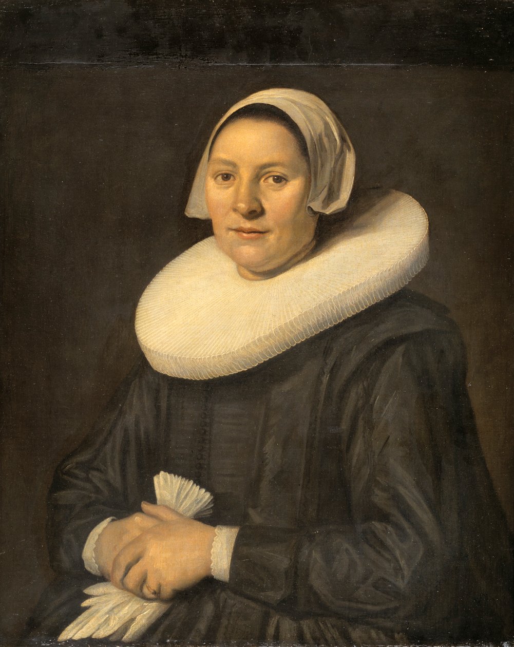 Portret van een vrouw door Frans Hals