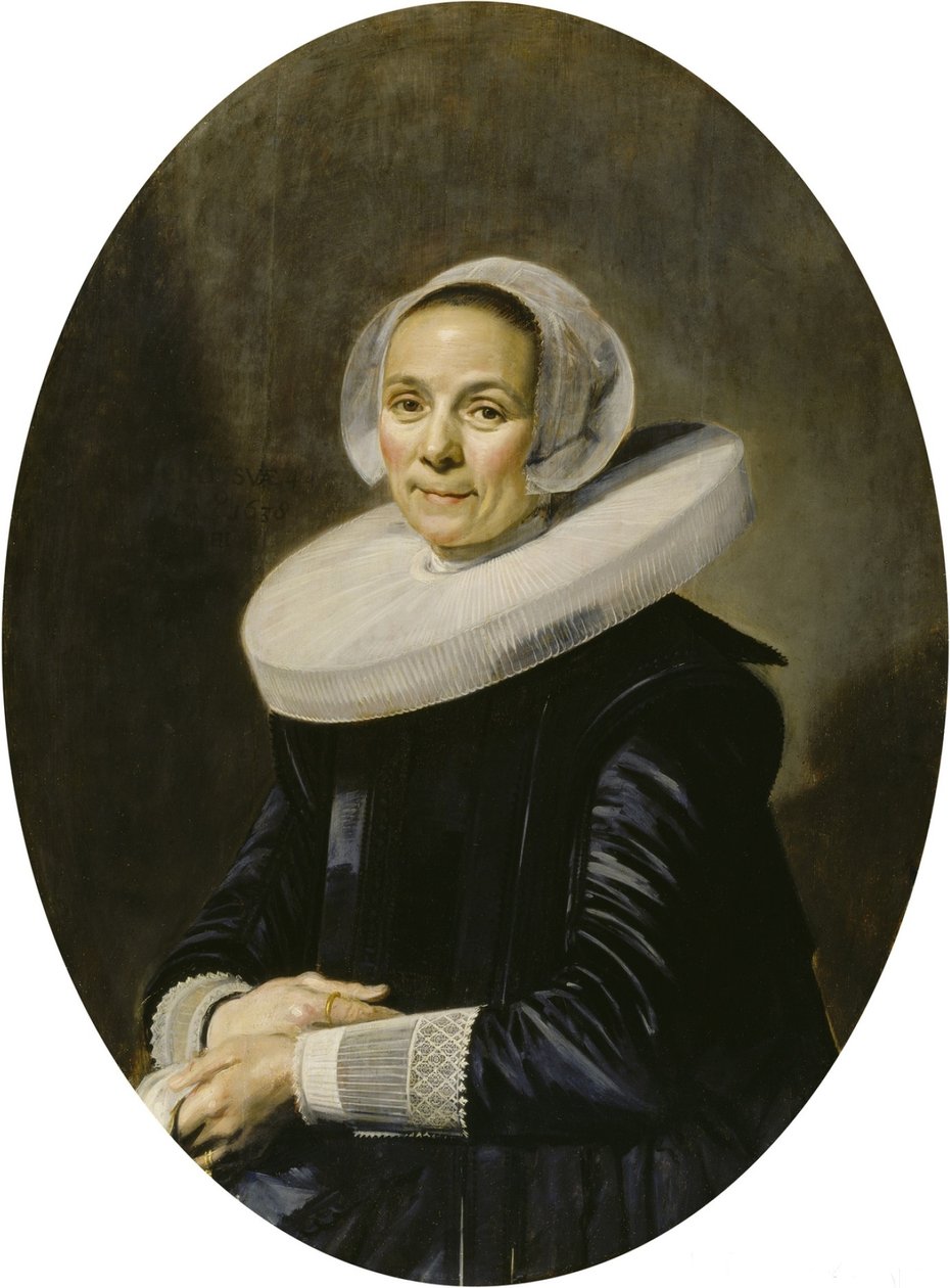 Portret van een onbekende vrouw [1] door Frans Hals