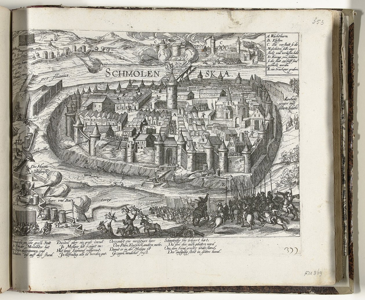 Het Beleg van Smolensk, 1609-1611, 1612 door Frans Hogenberg