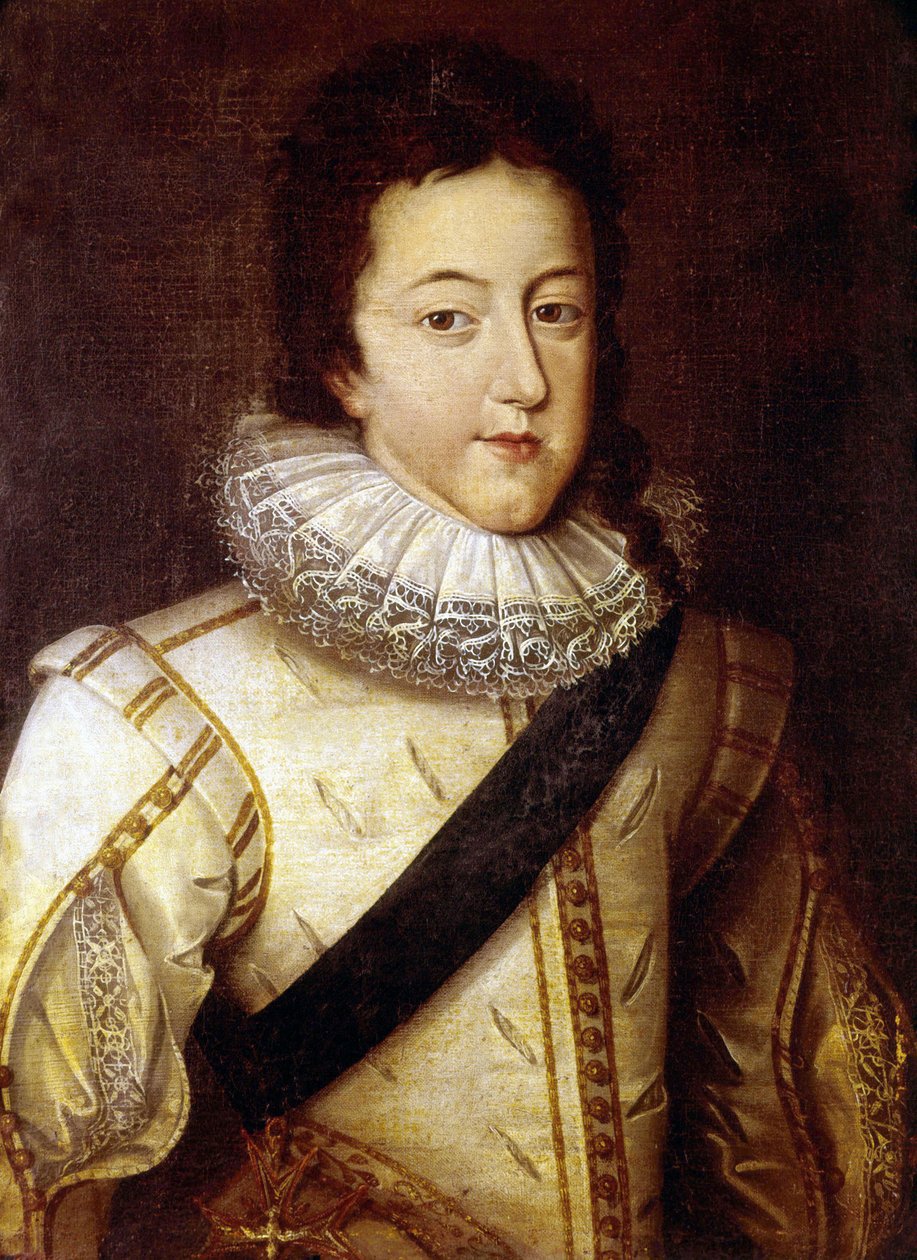 Koning Lodewijk XIII door Frans II (after) Pourbus
