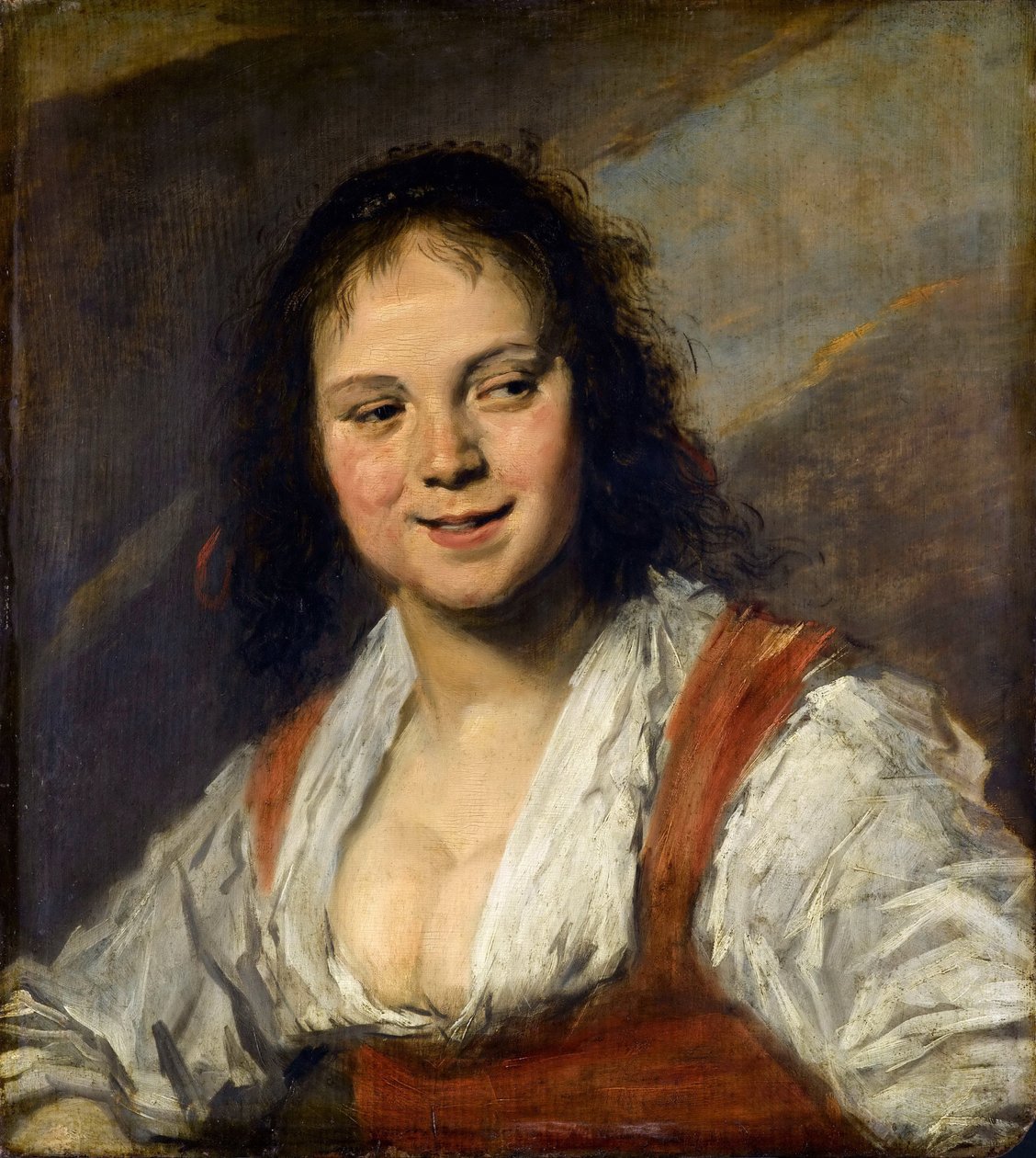 Zigeunermeisje La Bohémienne door Frans I Hals