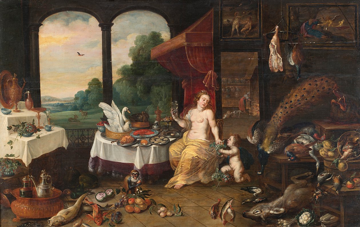 De allegorie van smaak door Frans Wouters