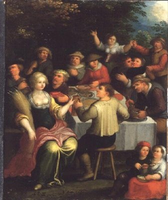 Een Oogstfeest door Frans the Elder (circle of) Francken