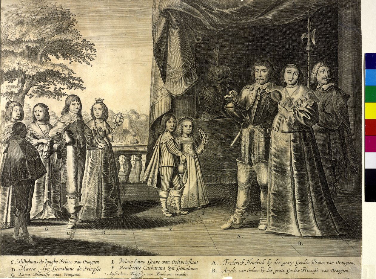 Prins van Oranje Frederik Hendrik (prent) door Frans van Beusekom