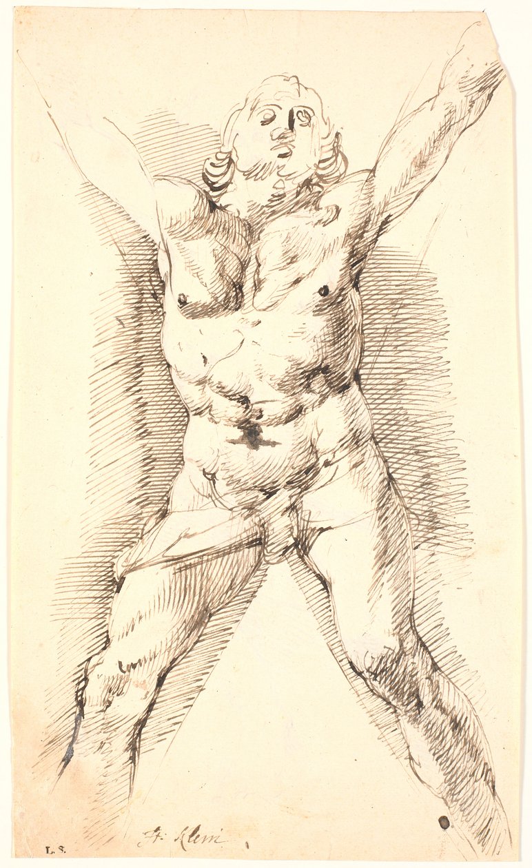 De gekruisigde St. Andreas door Frantz Cleyn