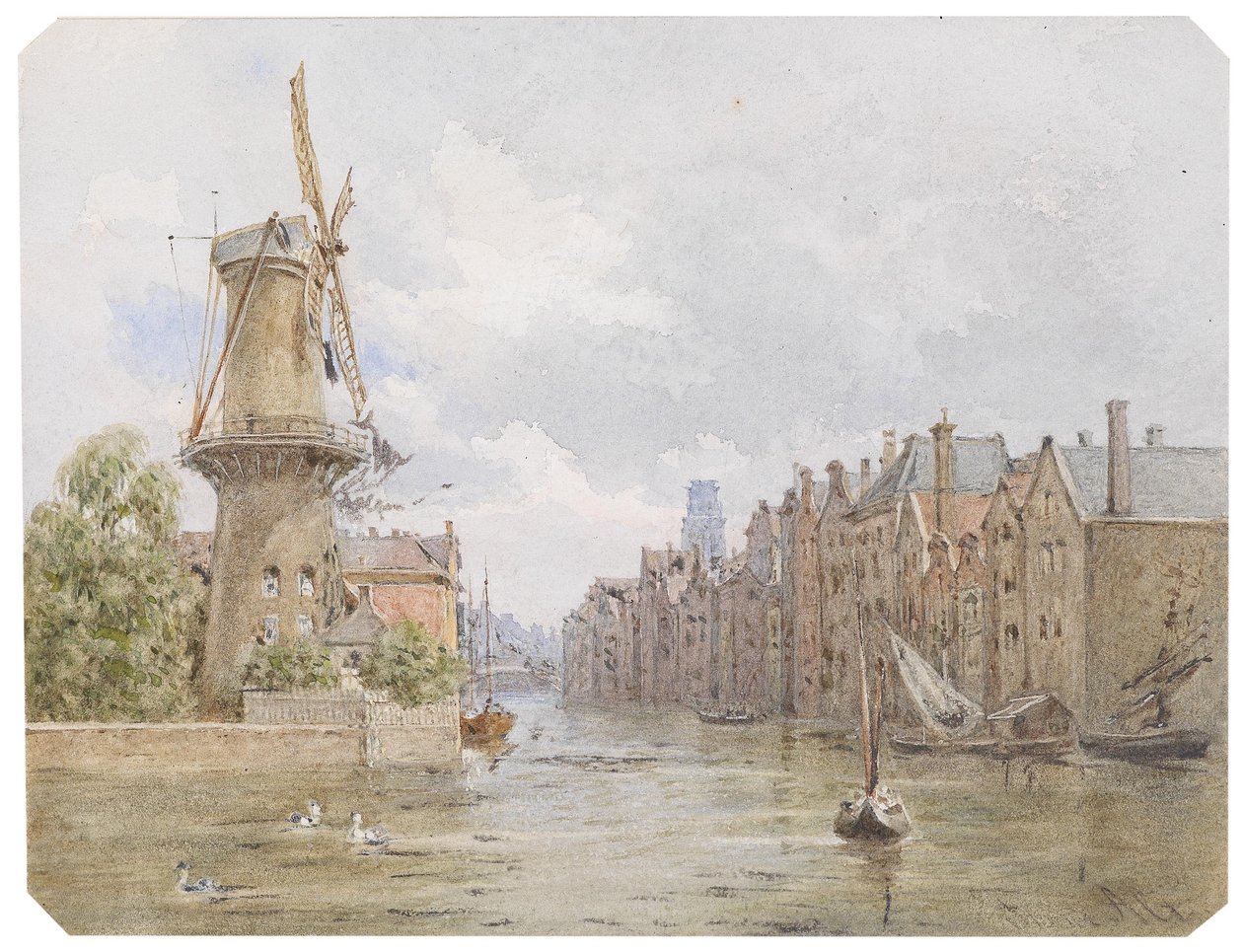 Kanaal in Rotterdam door Franz Alt