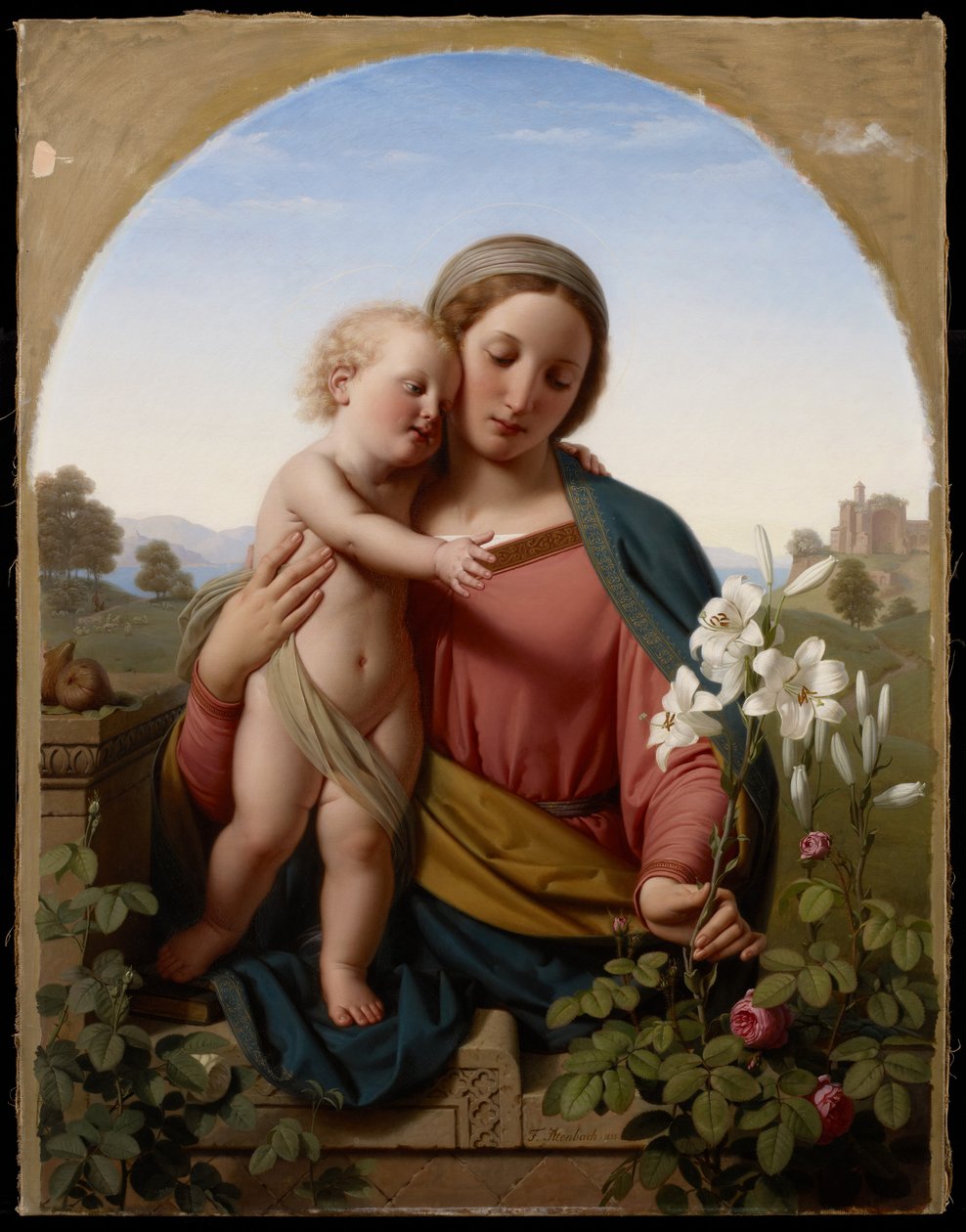 Madonna en Kind, 1855 door Franz Ittenbach