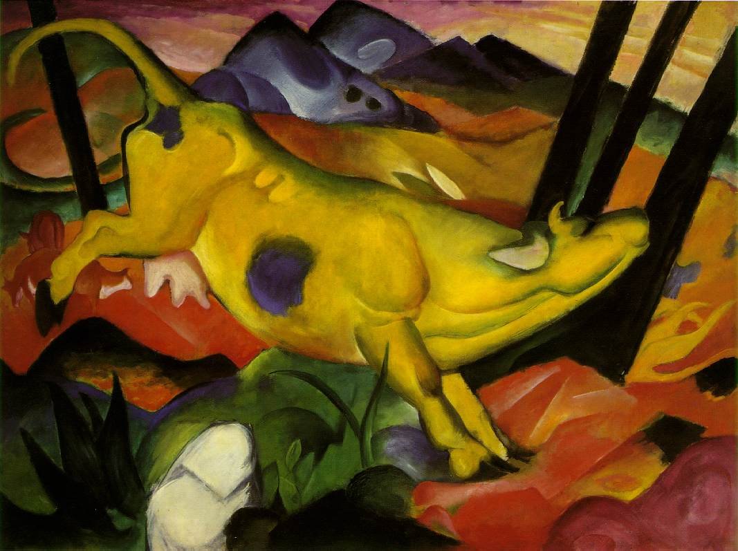 De gele koe door Franz Marc