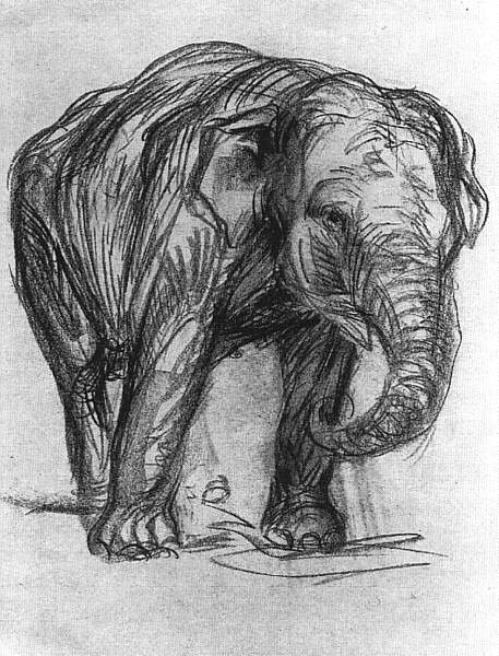 Olifant door Franz Marc