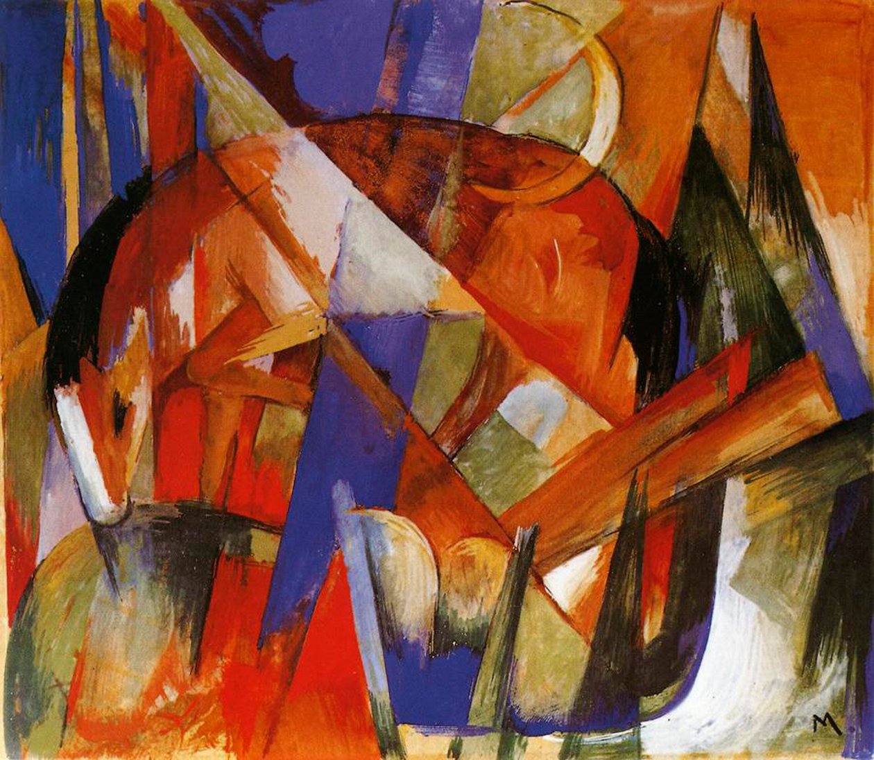 Fabelachtig Beest II, 1913 door Franz Marc