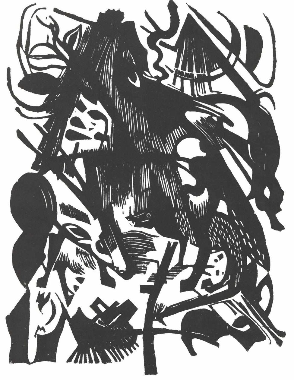 Geboorte van de Wolven door Franz Marc