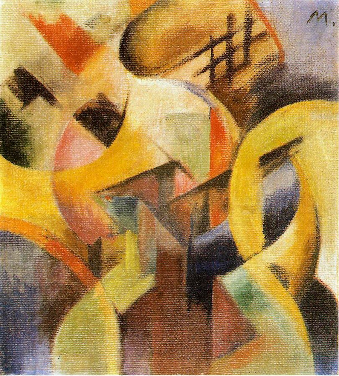 Kleine Compositie I, 1913 door Franz Marc