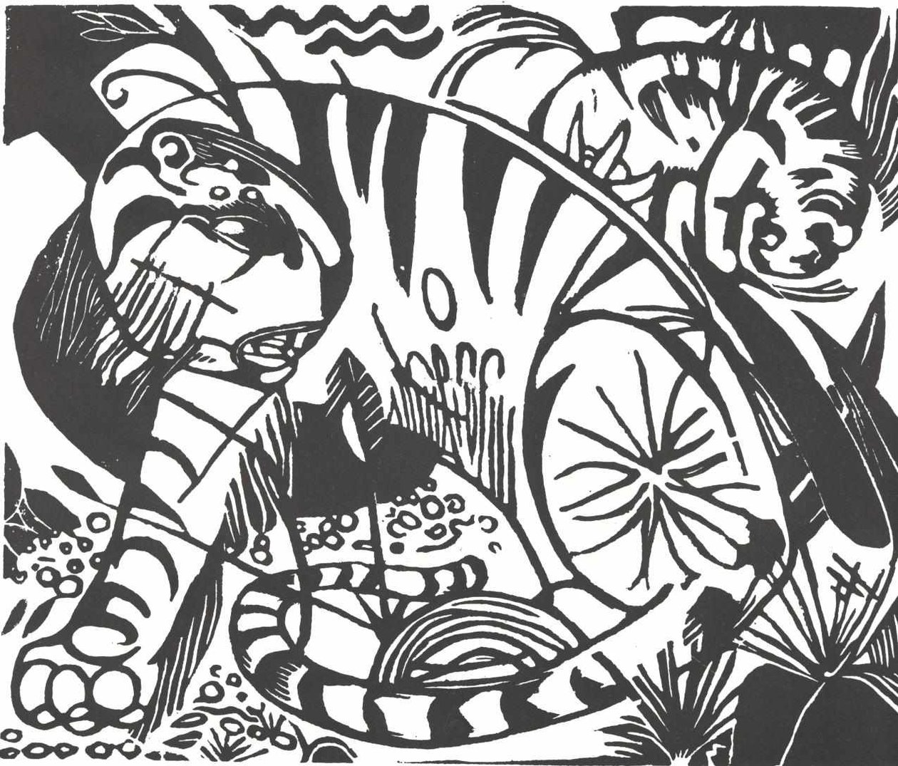 Tijger door Franz Marc