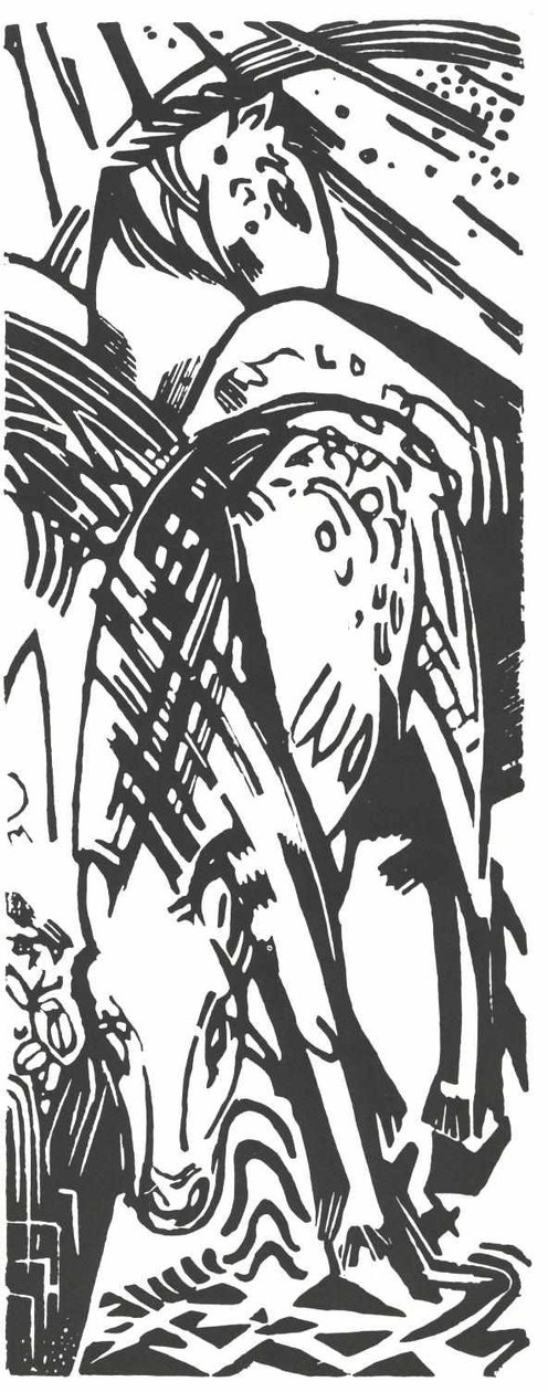Drinkend Paard door Franz Marc