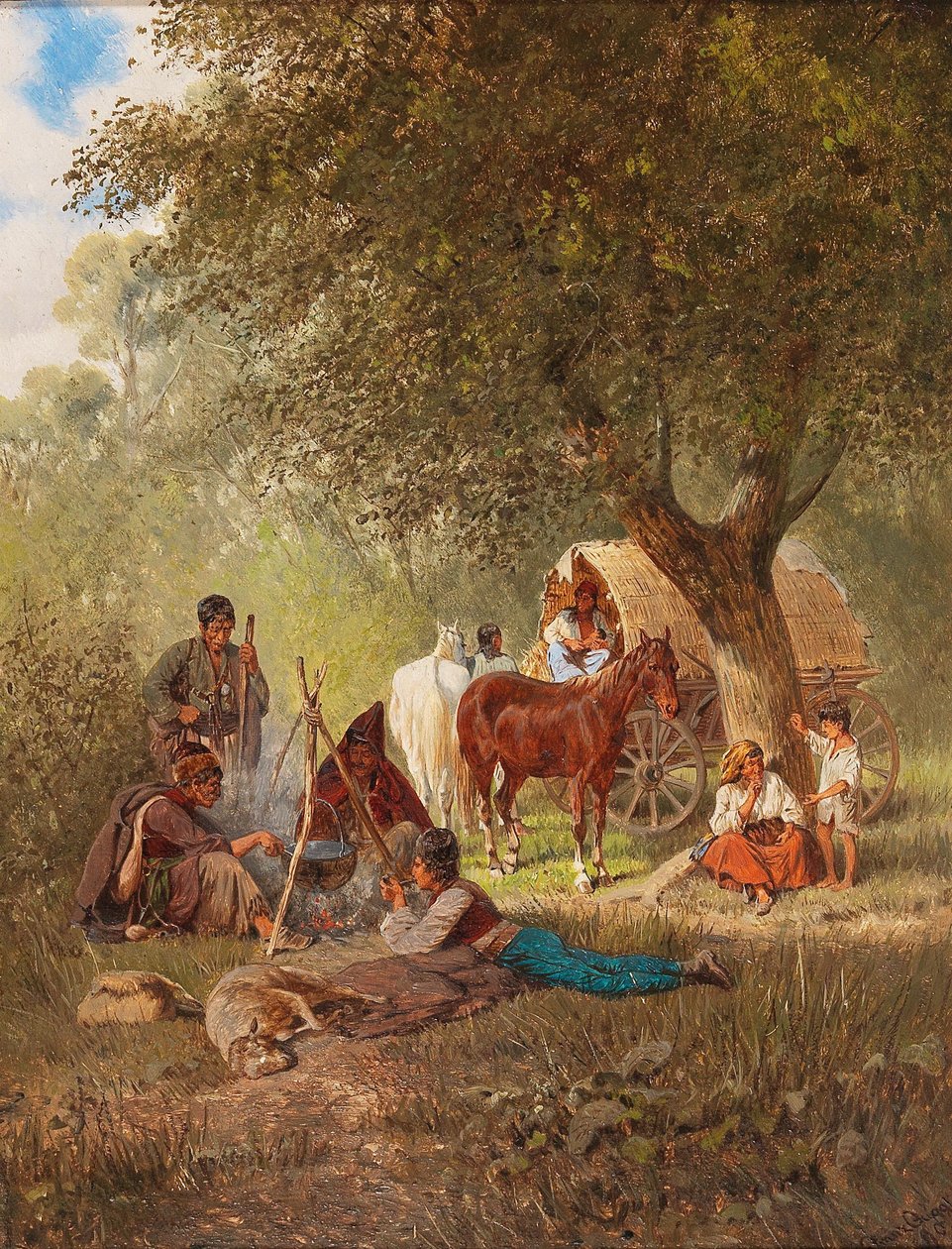 Middagrust door Franz Quaglio