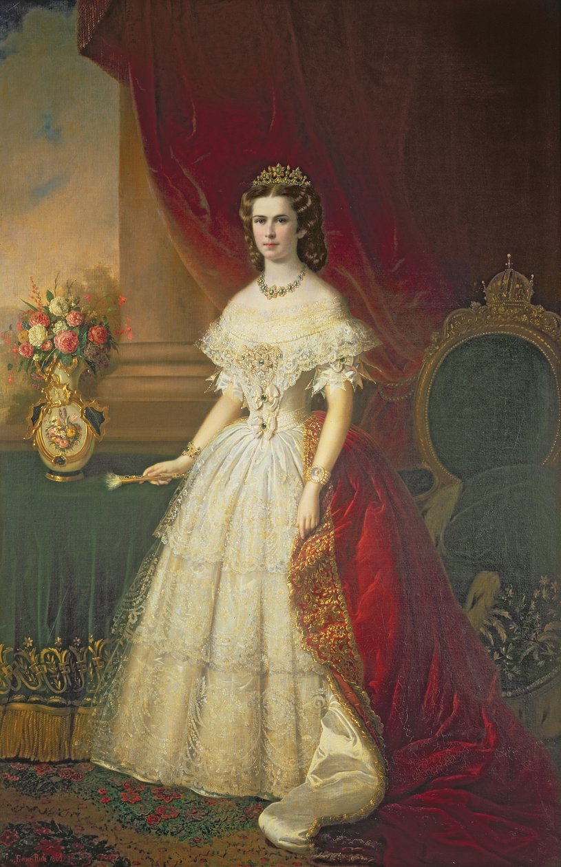 Keizerin Elisabeth van Beieren (1837-98), 1863 door Franz Russ