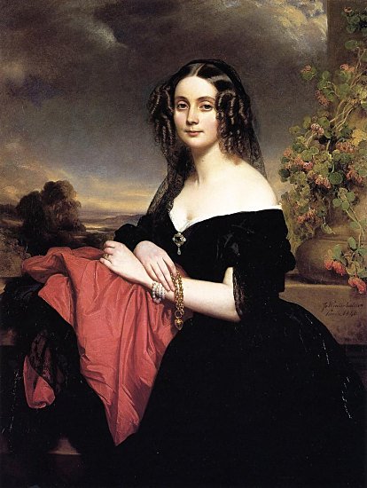 Claire de Bearn door Franz Xaver Winterhalter