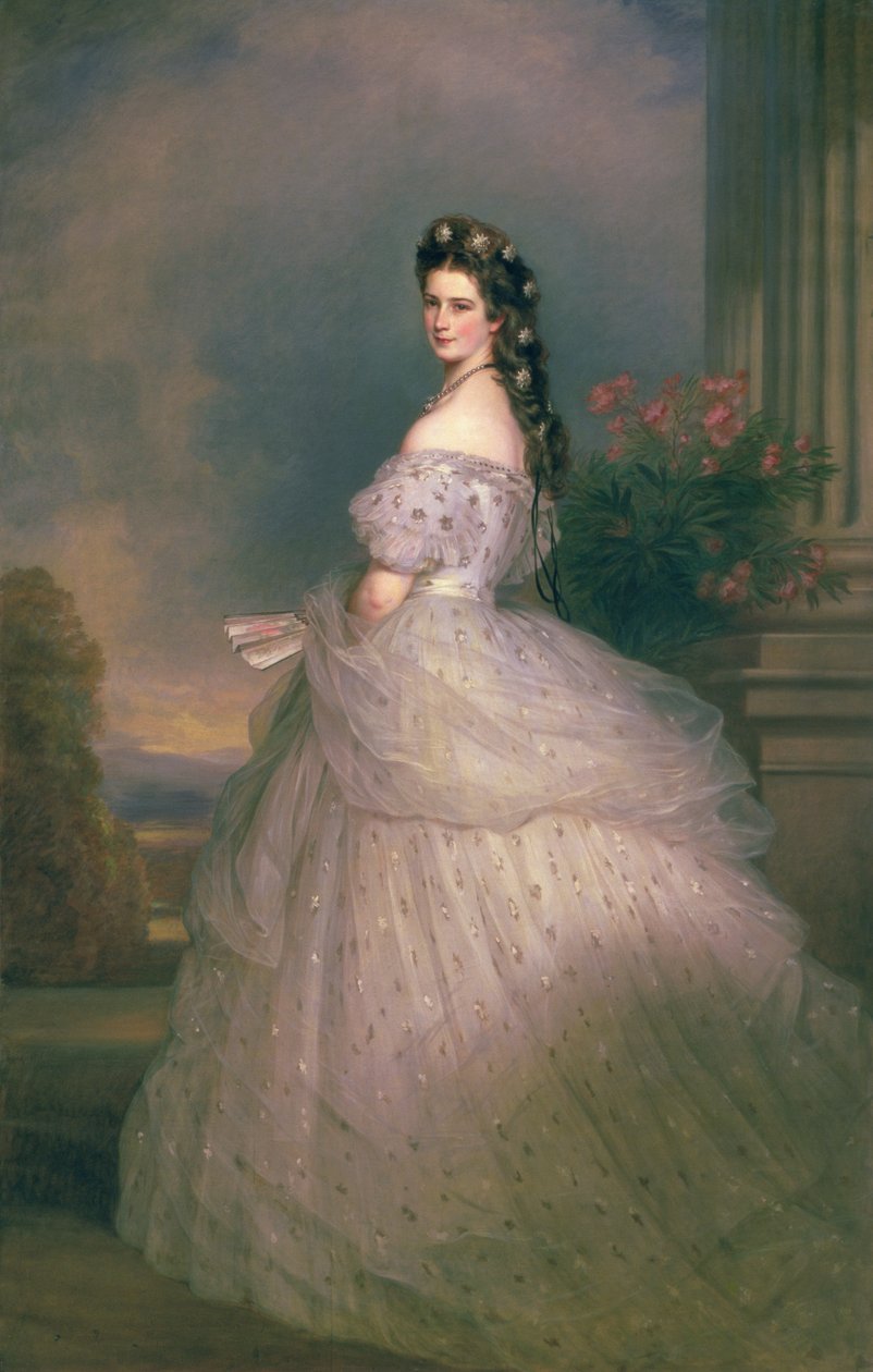 Elizabeth van Beieren (1837-98), Keizerin van Oostenrijk, echtgenote van Keizer Franz Joseph van Oostenrijk (1830-1916) door Franz Xaver Winterhalter