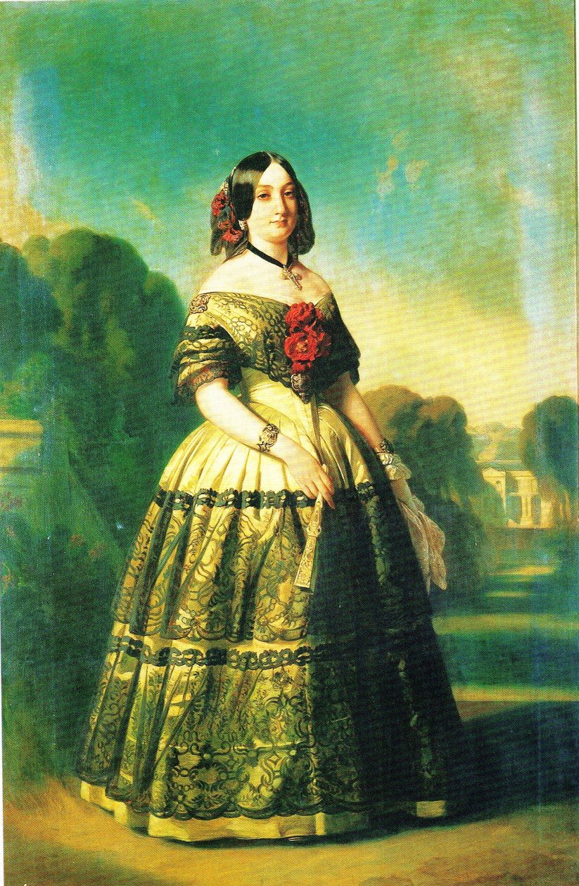 De infanta Luisa Fernanda de Borbón door Franz Xaver Winterhalter