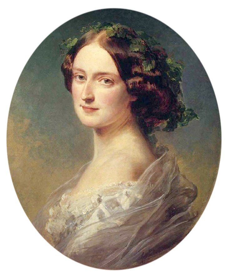 Lady Clementina Augusta Wellington Child-Villiers door Franz Xaver Winterhalter