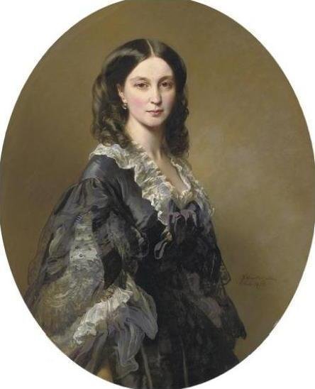 Portret van Prinses Elizaveta Alexandrovna Tchernicheva door Franz Xaver Winterhalter