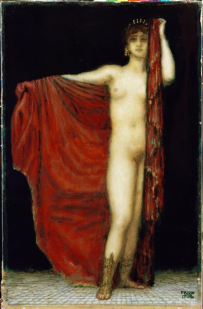 F. v. Stuck, Phryne door Franz von Stuck