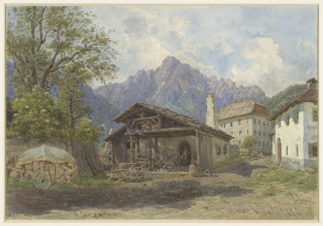 Gezicht te Lienz door Franz Alt