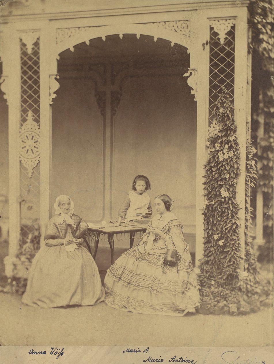 Anna Wöss, Marie en Marie Antoine, 1850s-60s door Franz Antoine