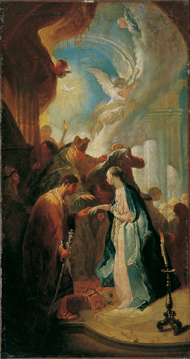 De bruiloft van Maria door Franz Anton Maulbertsch