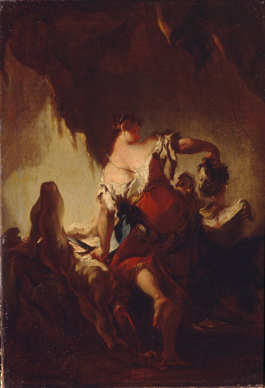 Judith met het hoofd van Holofernes door Franz Anton Maulbertsch