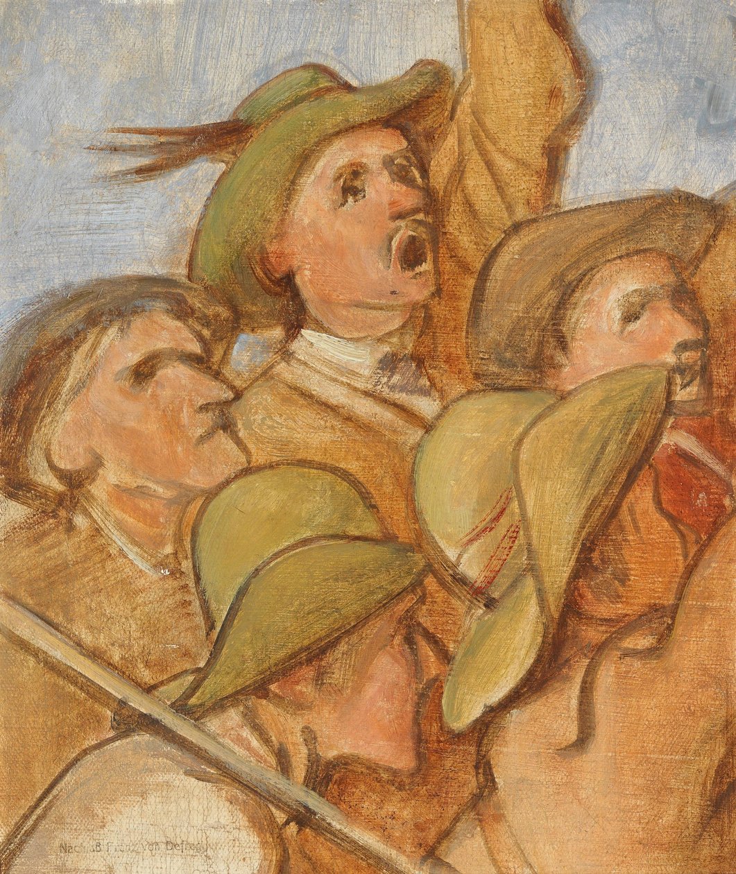 Boeren (Tiroler vrijheidsstrijders) door Franz Defregger