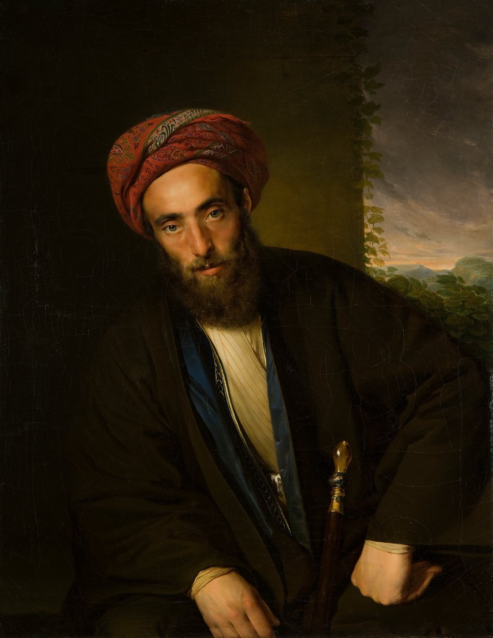 Zittende Armeniër door Franz Eybl