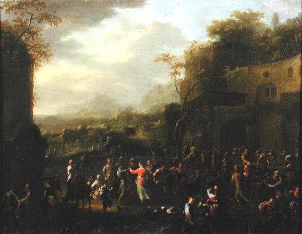 De Bruiloftsdans door Franz Ferg
