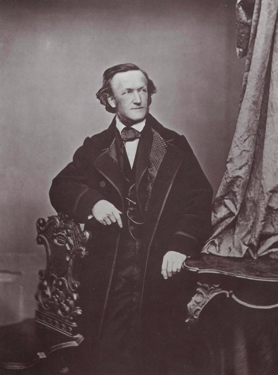 Richard Wagner, Duitse componist, 1860s door Franz Hanfstaengl