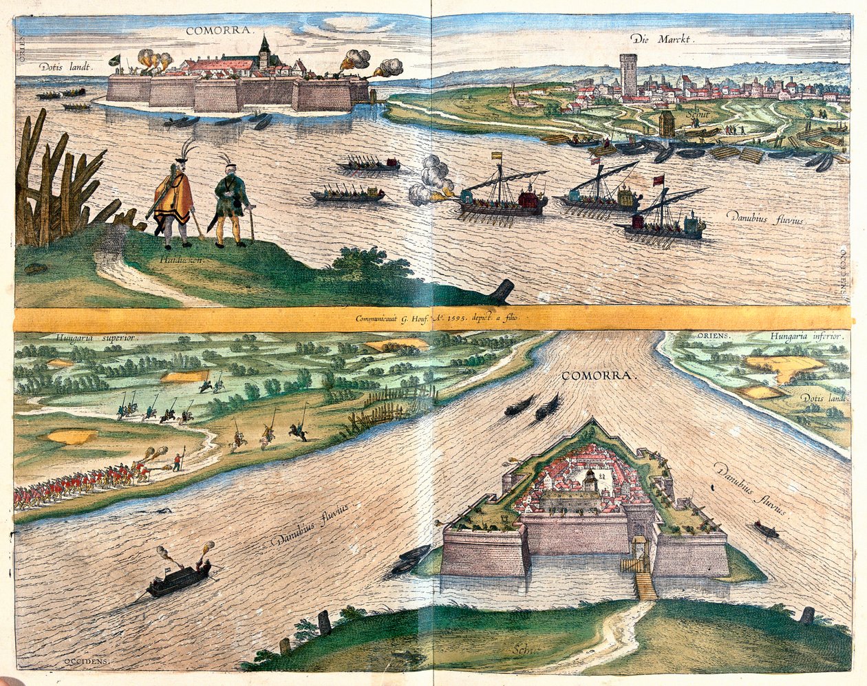 Fort Komarno, Slowakije door Franz Hogenberg