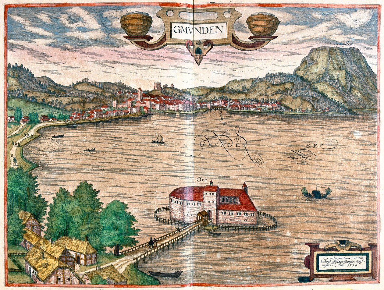Gmunden, Oostenrijk door Franz Hogenberg