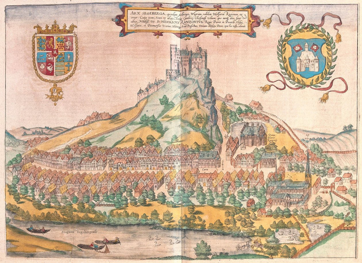 Segeberg, Duitsland (gravure) door Franz Hogenberg