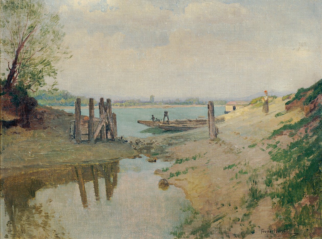 Bij de Donau bij Greifenstein door Franz Horst