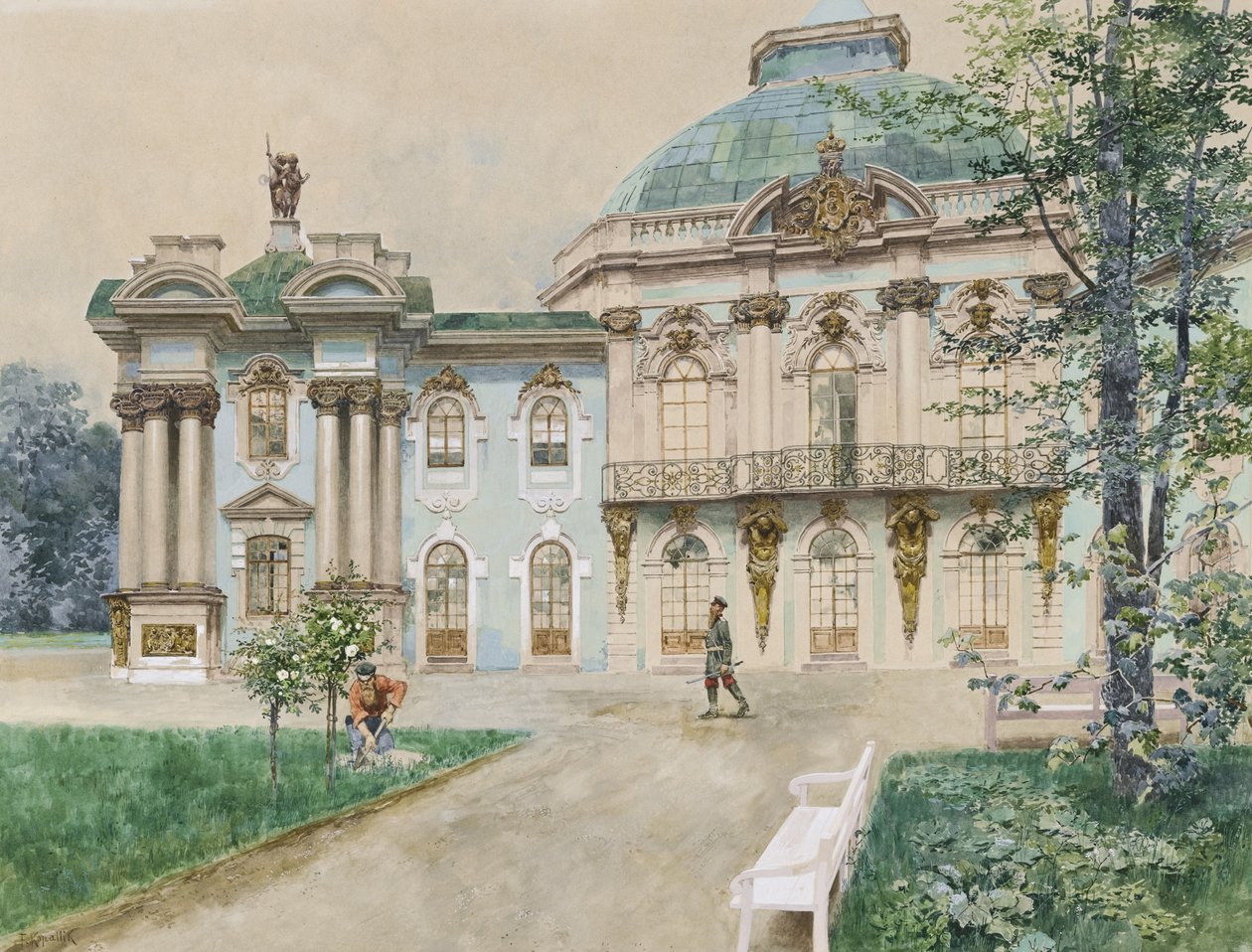 Tsarskoye Selo, 1898 door Franz Kopallik