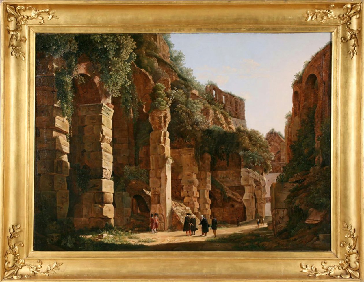 Binnen in het Colosseum, c. 1823 door Franz Ludwig Catel