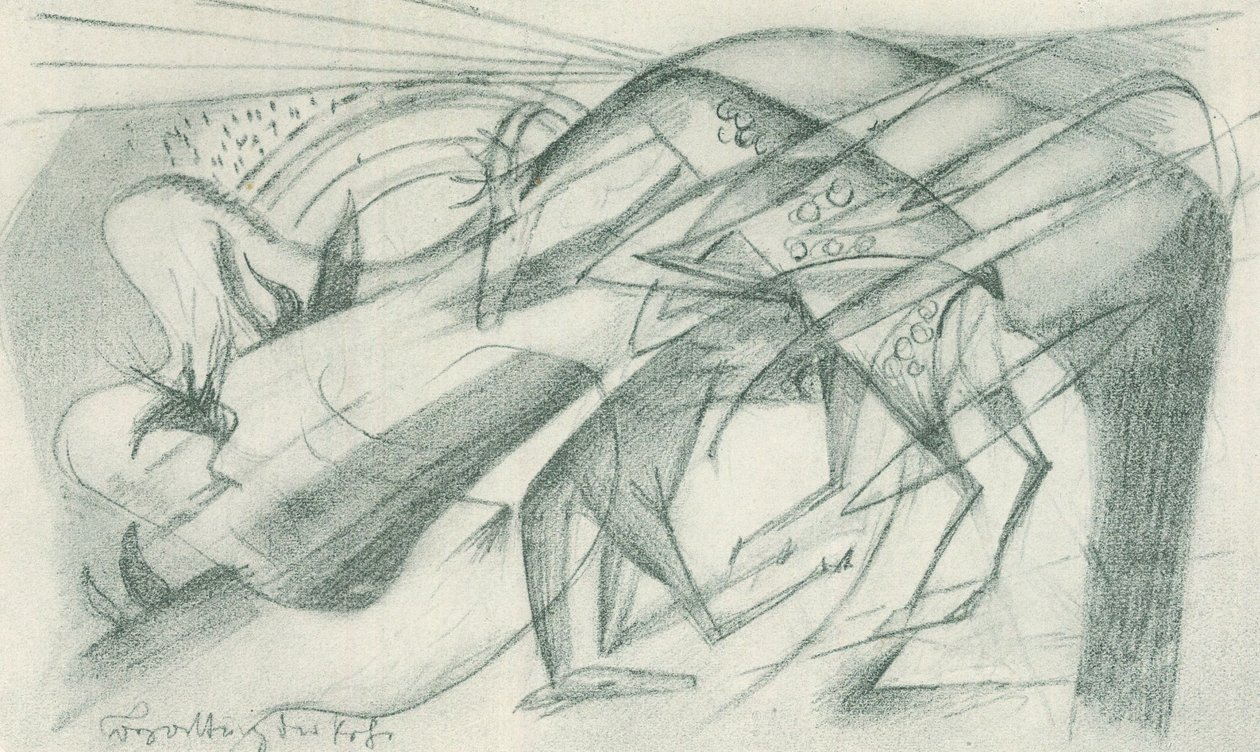 Paring van reeën door Franz Marc